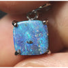 Australian Boulder Opal Pendant Sterling Silver L17.5Mm 1.57Gr Jewellery