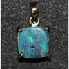 Australian Boulder Opal Pendant Sterling Silver L17.5Mm 1.57Gr Jewellery