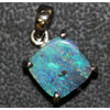 Australian Boulder Opal Pendant Sterling Silver L17.5Mm 1.57Gr Jewellery