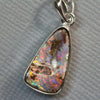 Australian Boulder Opal Pendant Sterling Silver L25.1Mm 12.40Gr Jewellery