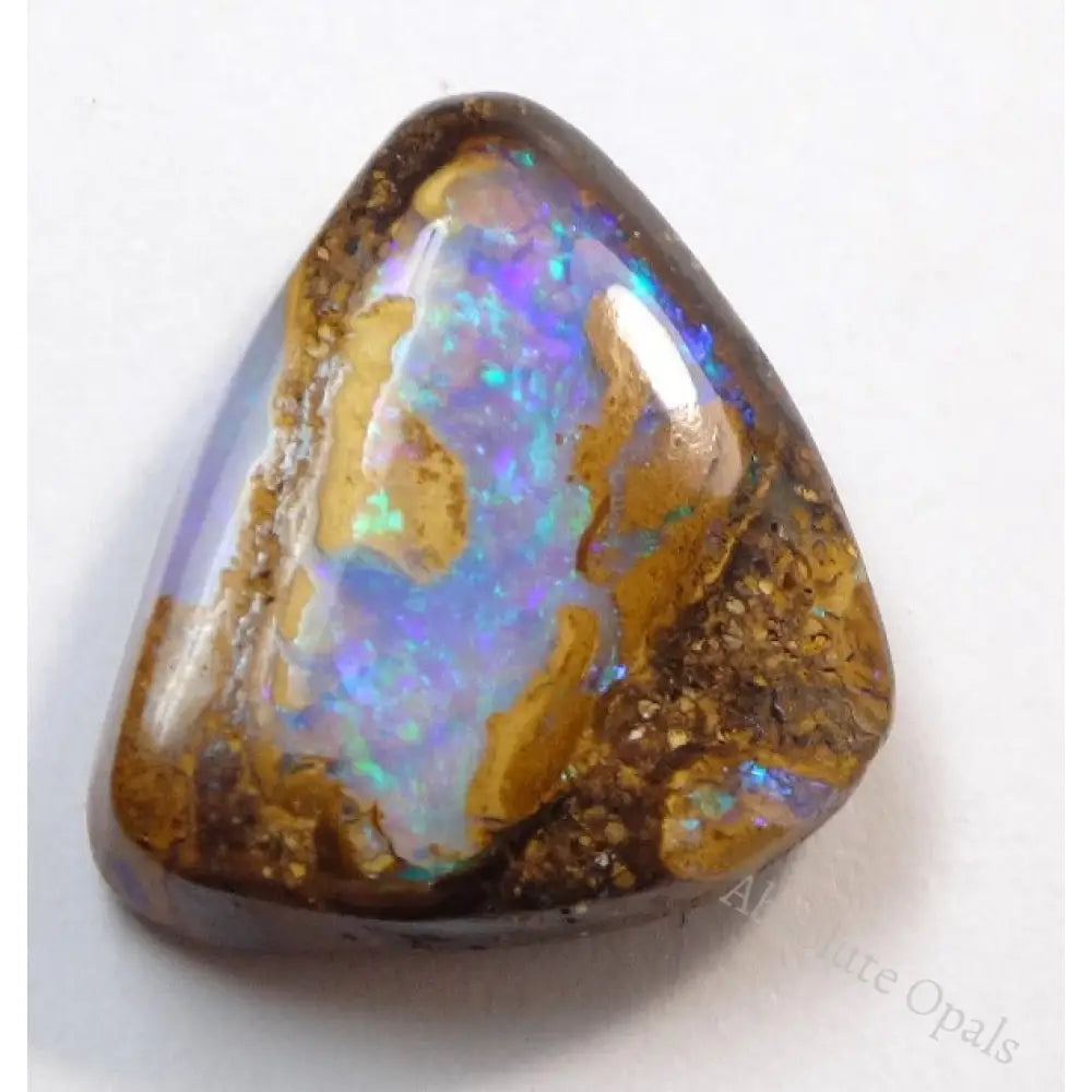Australian Boulder Opal Solid Loose Stone Natural Gem Cut 6.55 Ct Boulder Opal