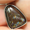 Australian Boulder Opal Solid Pendant Sterling Silver L24.9Mm + Vid Jewellery