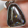 Australian Boulder Opal Solid Pendant Sterling Silver L24.9Mm + Vid Jewellery