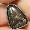 Australian Boulder Opal Solid Pendant Sterling Silver L24.9Mm + Vid Jewellery