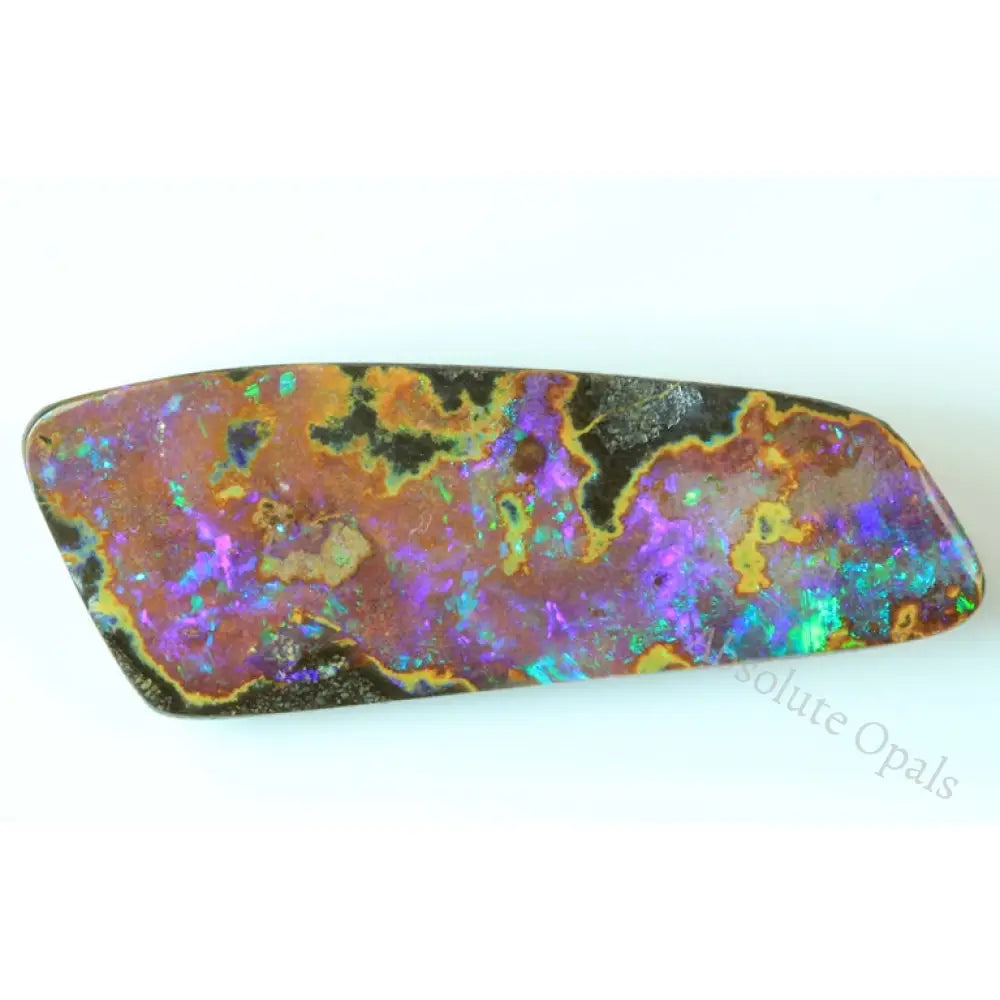 Australian Boulder Opal Solid Stone Natural Cut 24.55 Cts Boulder Opal