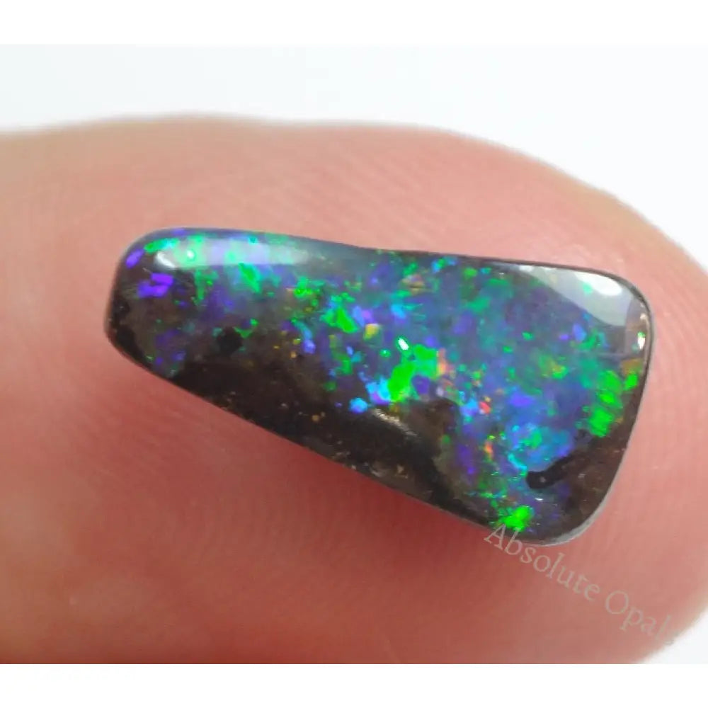 Australian Boulder Opal Solid Stone Natural Gem Cut 2.90 Cts Boulder Opal