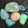 Australian Lightning Ridge Opal Solid Rubs Rough 6Pcs 13.0Cts