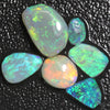 Australian Lightning Ridge Opal Solid Rubs Rough 6Pcs 13.0Cts