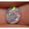 Australian Lightning Ridge Semi Black Opal Solid Loose Cut Cabochon Stone 0.96Ct