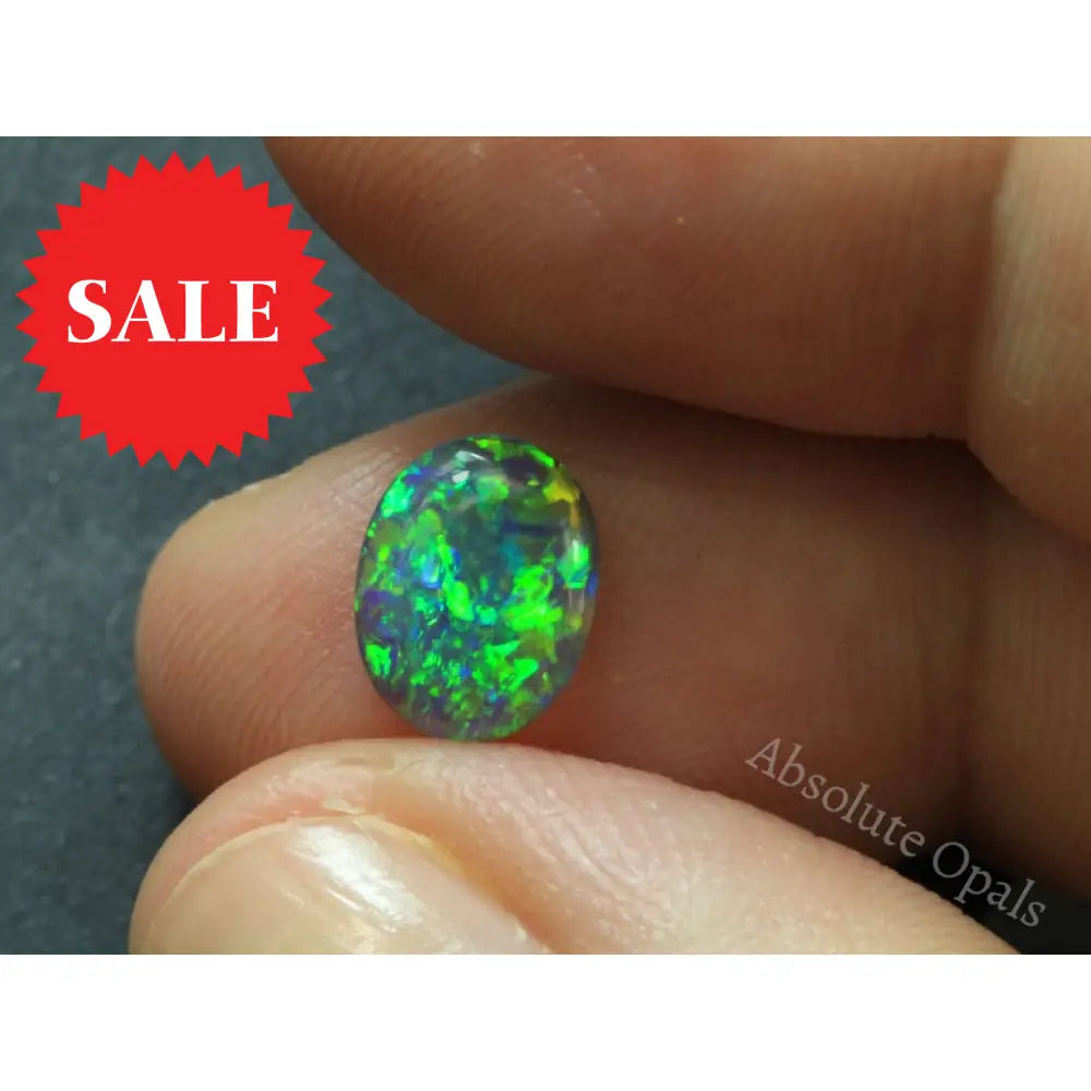 Australian Lightning Ridge Solid Opal Cabochon Gem 0.84 Cts