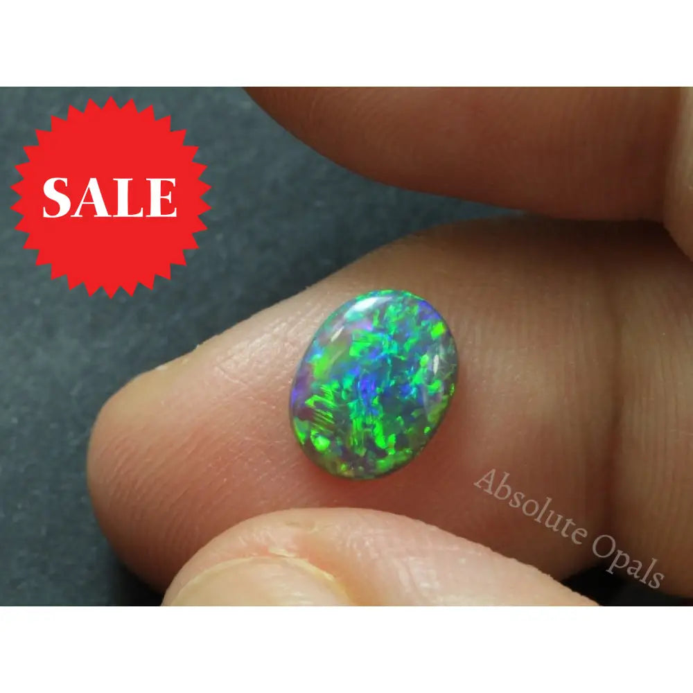 Australian Lightning Ridge Solid Opal Cabochon Gem 0.84 Cts