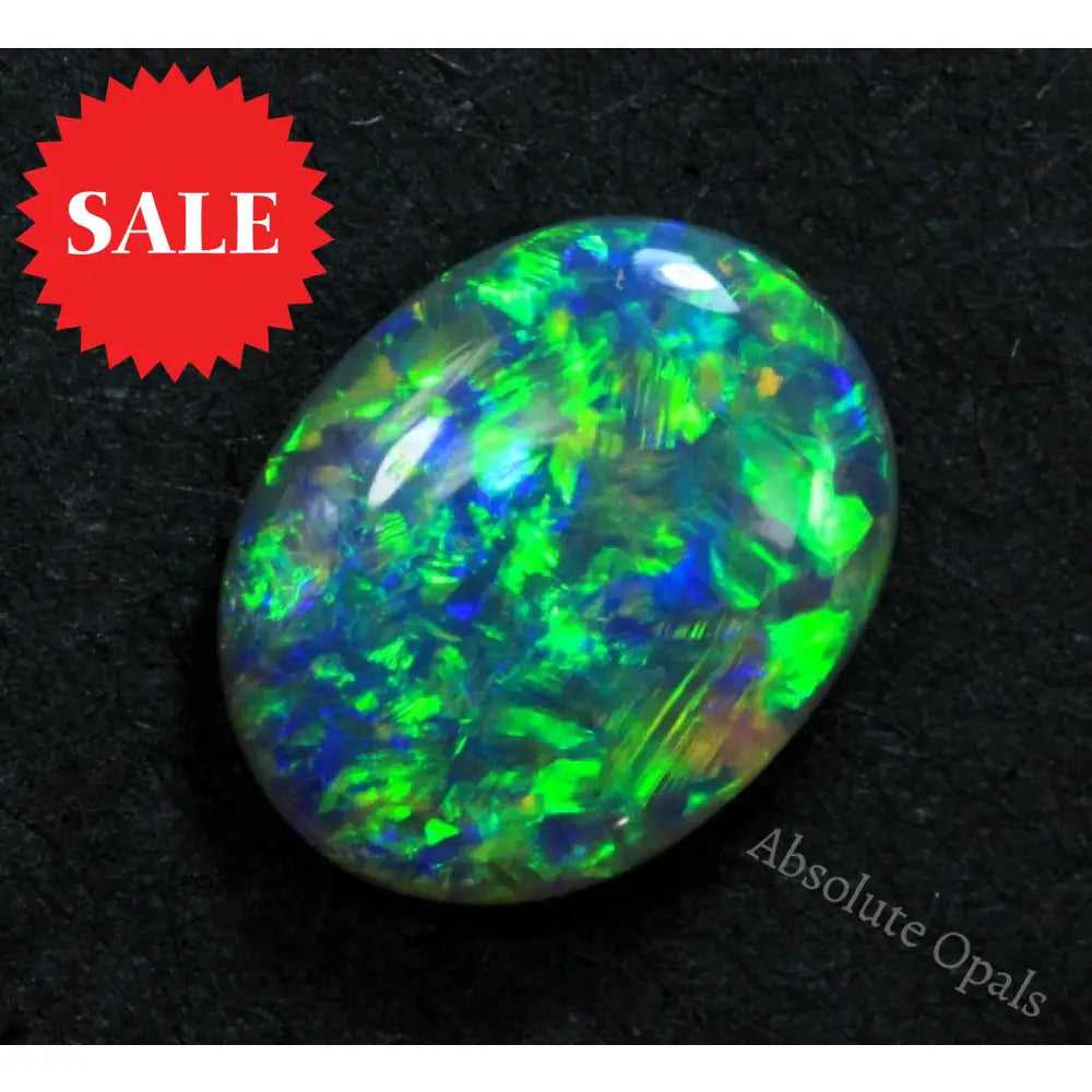 Australian Lightning Ridge Solid Opal Cabochon Gem 0.84 Cts