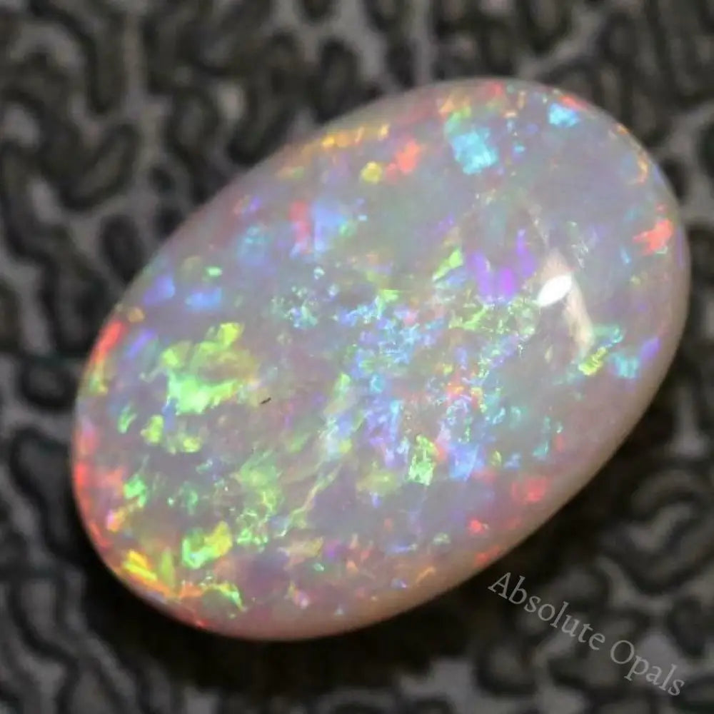 Australian Lightning Ridge Solid Opal Cabochon Oval 0.88 Cts