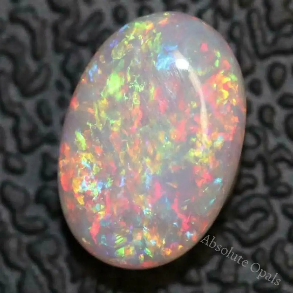 Australian Lightning Ridge Solid Opal Cabochon Oval 0.88 Cts