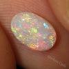 Australian Lightning Ridge Solid Opal Cabochon Oval 0.88 Cts