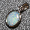 Australian Lightning Ridge Solid Opal Pendant Silver L20.1 Mm 0.78G Jewellery