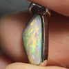 Australian Lightning Ridge Solid Opal Pendant Silver L22.0Mm 1.11G Jewellery