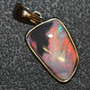 Australian Lightning Ridge Solid Opal Pendant Silver L24 Mm 1.42G Jewellery