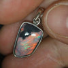 Australian Lightning Ridge Solid Opal Pendant Silver L24 Mm 1.42G Jewellery