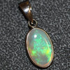 Australian Lightning Ridge Solid Opal Pendant Silver L25Mm 1.38G Jewellery