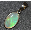 Australian Lightning Ridge Solid Opal Pendant Silver L25Mm 1.38G Jewellery