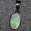 Australian Lightning Ridge Solid Opal Pendant Silver L25Mm 1.38G Jewellery