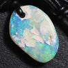 Australian Opal Boulder Drilled Greek Leather Mounted Pendant Necklace 20.84 Cts Jewellery