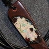 Australian Opal Boulder Drilled Greek Leather Pendant Necklace 42.25 Cts Jewellery