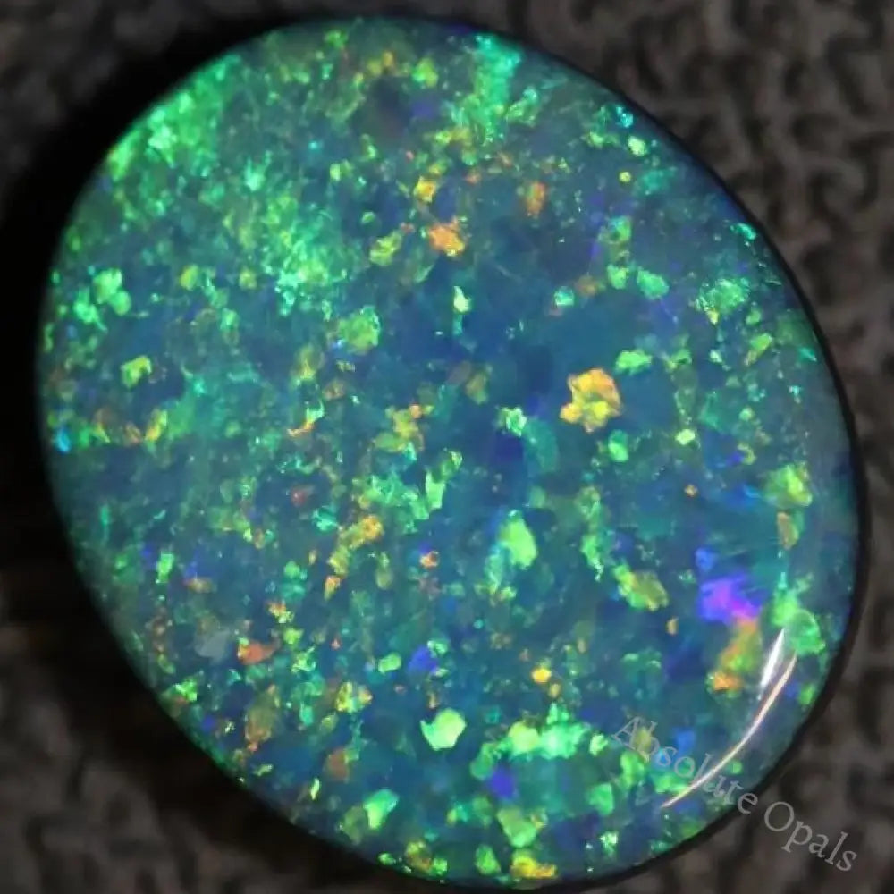 Australian Opal Doublet Lightning Ridge Stone Cabochon 3.50 Cts