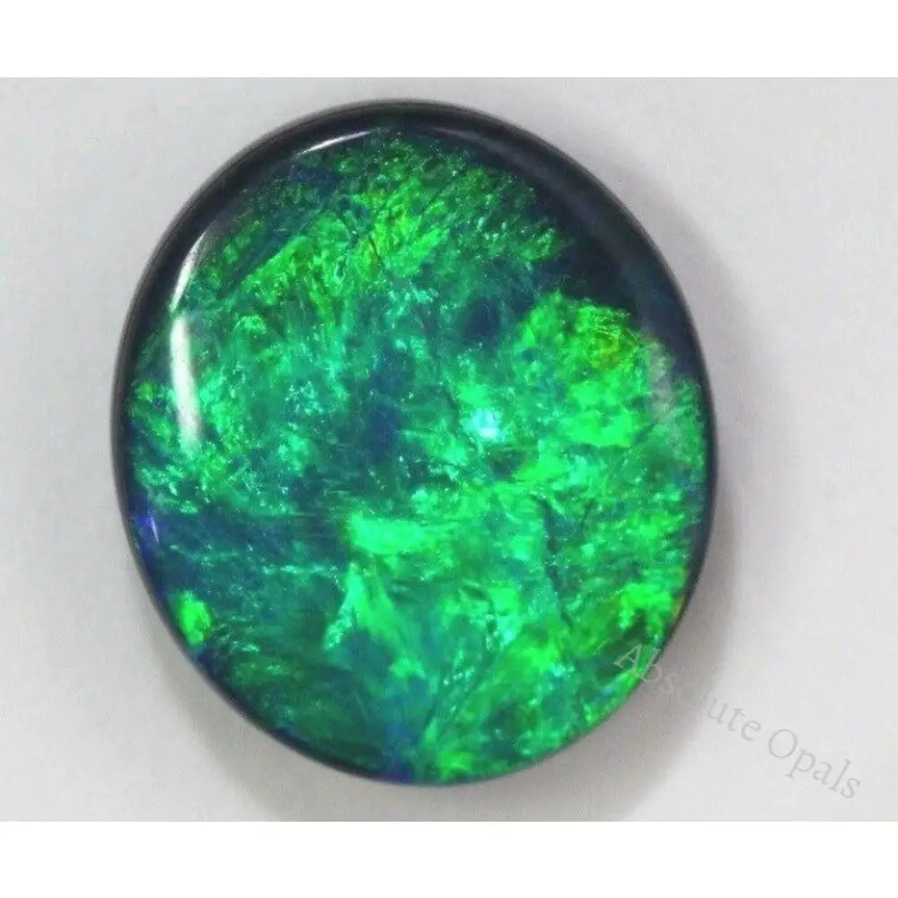 Australian Opal Doublet Lightning Ridge Stone Cabochon 3.93 Cts