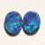 Australian Opal Doublet Stone 2Pcs 2.56 Cts 9X7