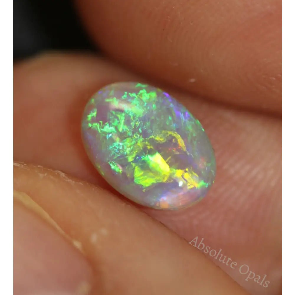 Australian Opal Lightning Ridge Crystal Cabochon Solid Stone 1.26Cts