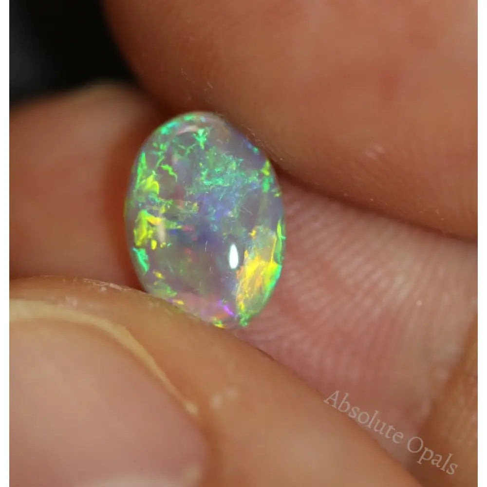 Australian Opal Lightning Ridge Crystal Cabochon Solid Stone 1.26Cts