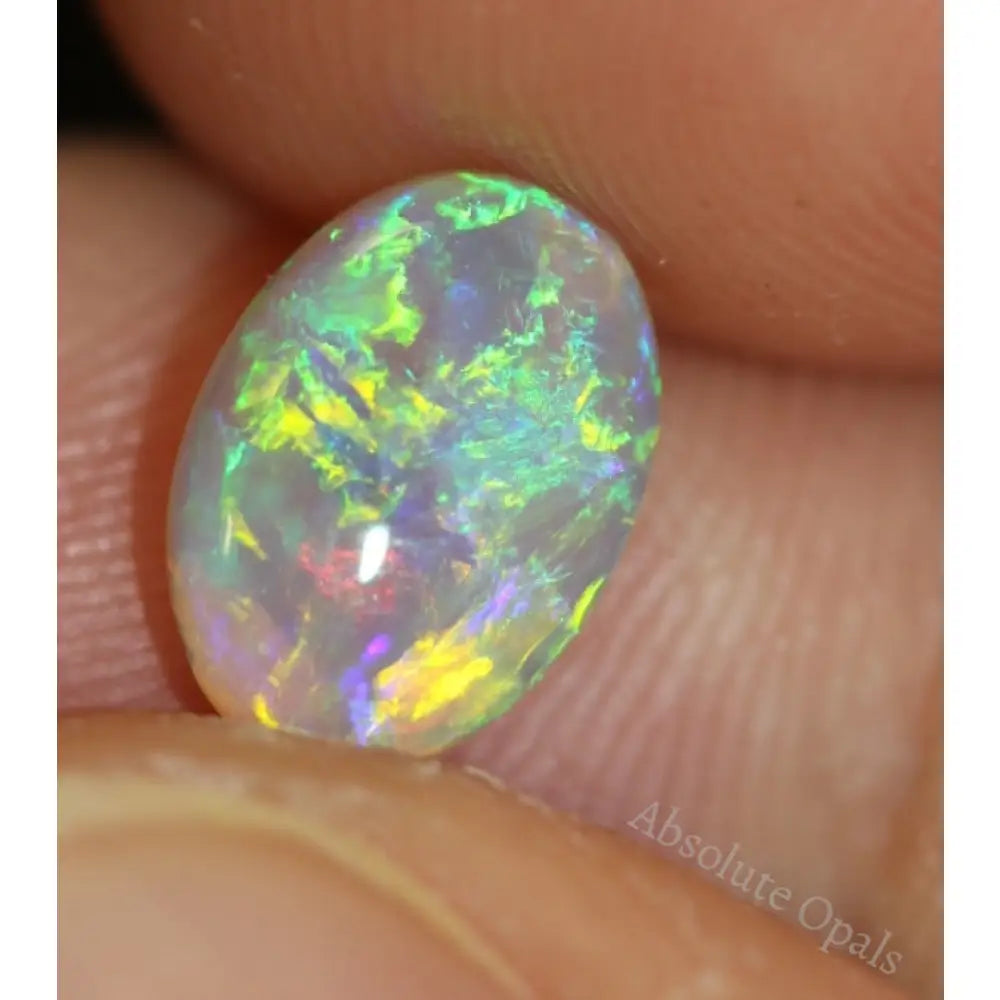 Australian Opal Lightning Ridge Crystal Cabochon Solid Stone 1.26Cts