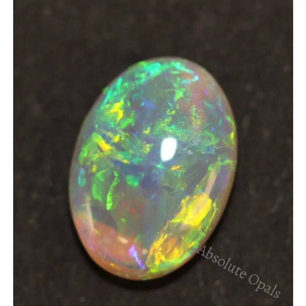 Australian Opal Lightning Ridge Crystal Cabochon Solid Stone 1.26Cts