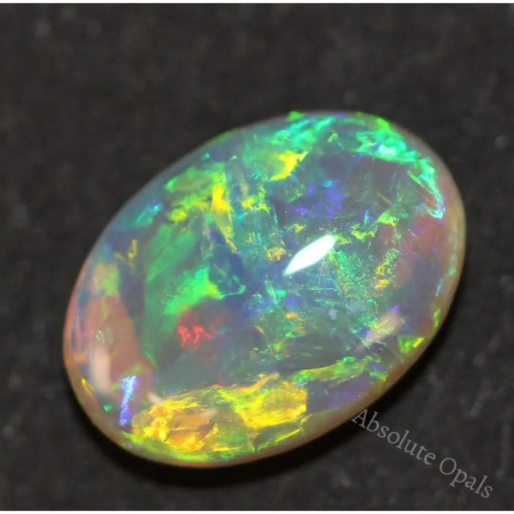 Australian Opal Lightning Ridge Crystal Cabochon Solid Stone 1.26Cts