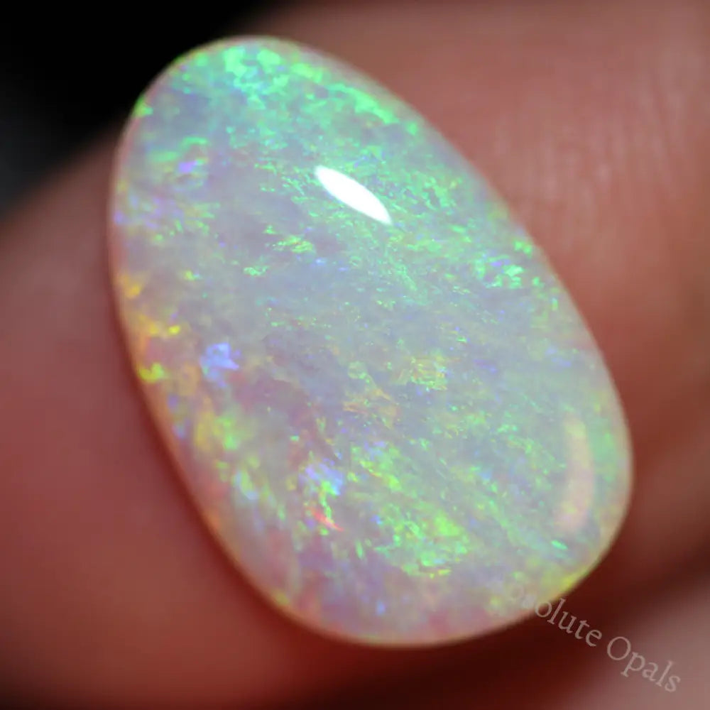 Australian Opal Lightning Ridge Crystal Cabochon Solid Stone 3.57Cts