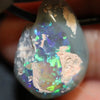 Australian Opal Lightning Ridge Drilled Greek Leather Mounted Pendant Necklace 27.40 Cts Jewellery