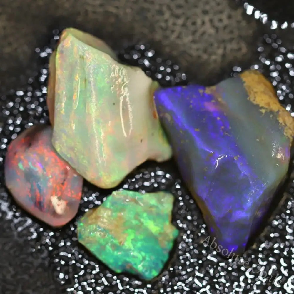 Australian Solid Opal Rough Lightning Ridge Parcel 22 Cts