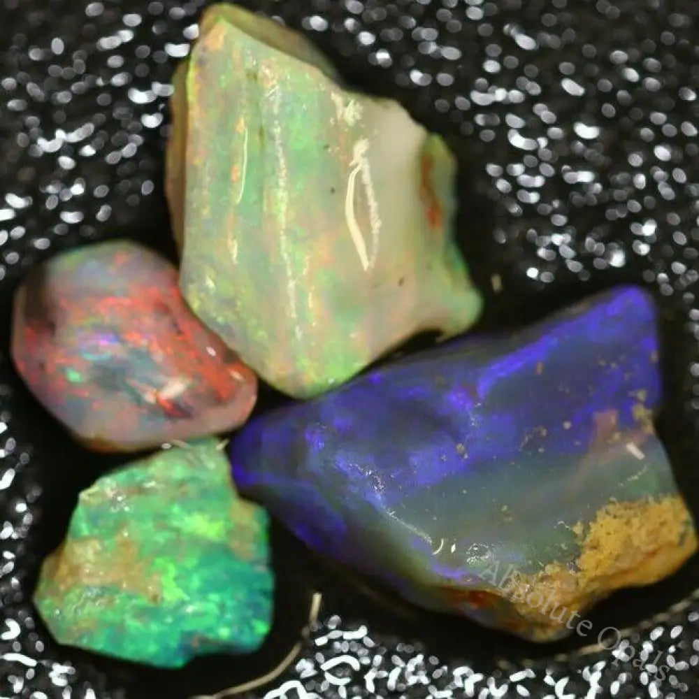 Australian Solid Opal Rough Lightning Ridge Parcel 22 Cts