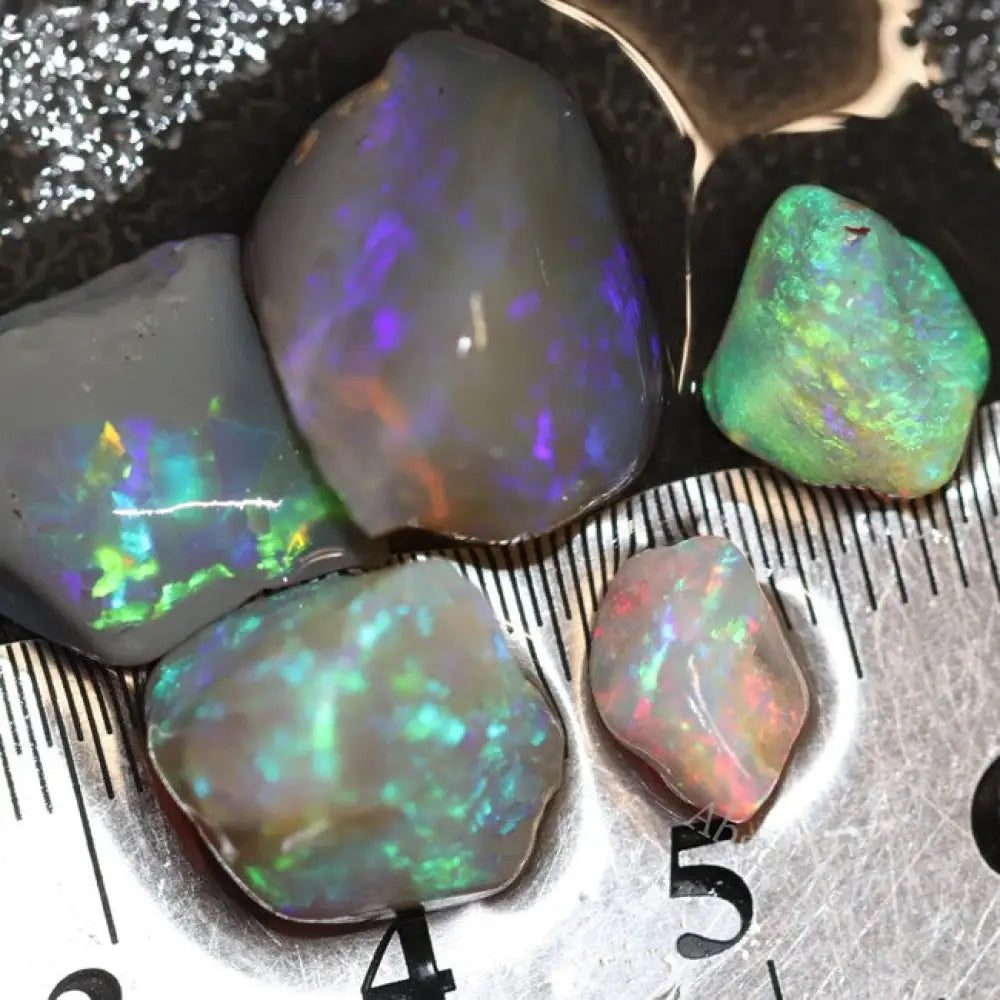 Australian Solid Semi-Black Opal Rough Nobby Lightning Ridge Parcel 26.4 Cts