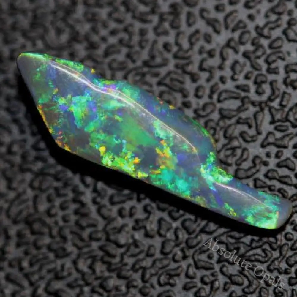 Black Opal Lightning Ridge Australian Solid Carving Stone 2.20 Ct