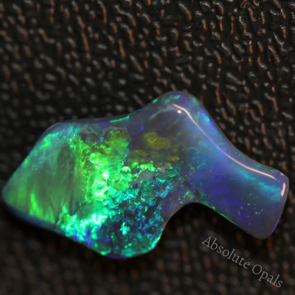 Black Opal Lightning Ridge Australian Solid Carving Stone 4.24Ct