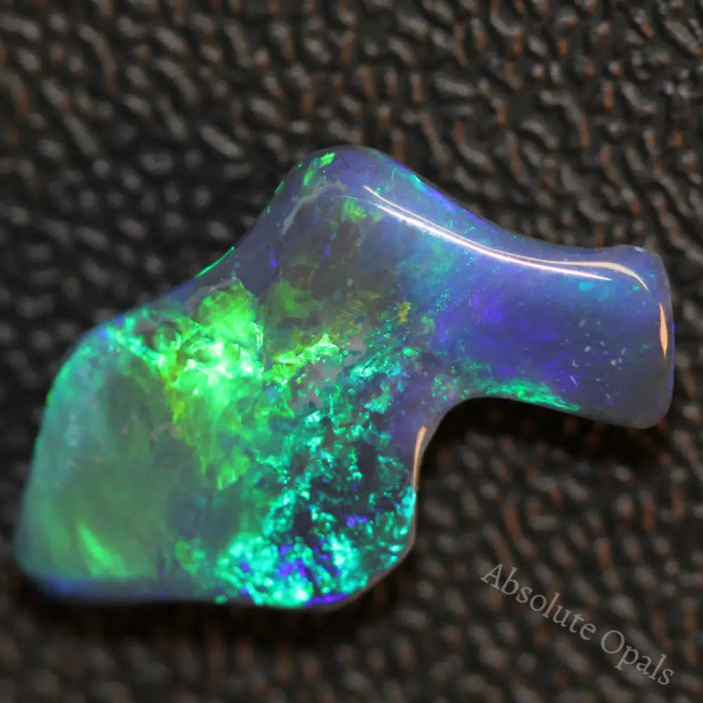 Black Opal Lightning Ridge Australian Solid Carving Stone 4.24Ct