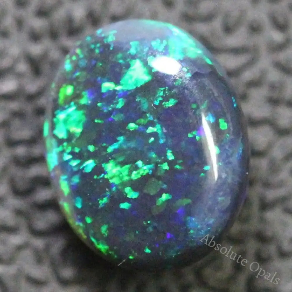 Black Opal Lightning Ridge Australian Solid Loose Stone Cabochon 1.40 Ct