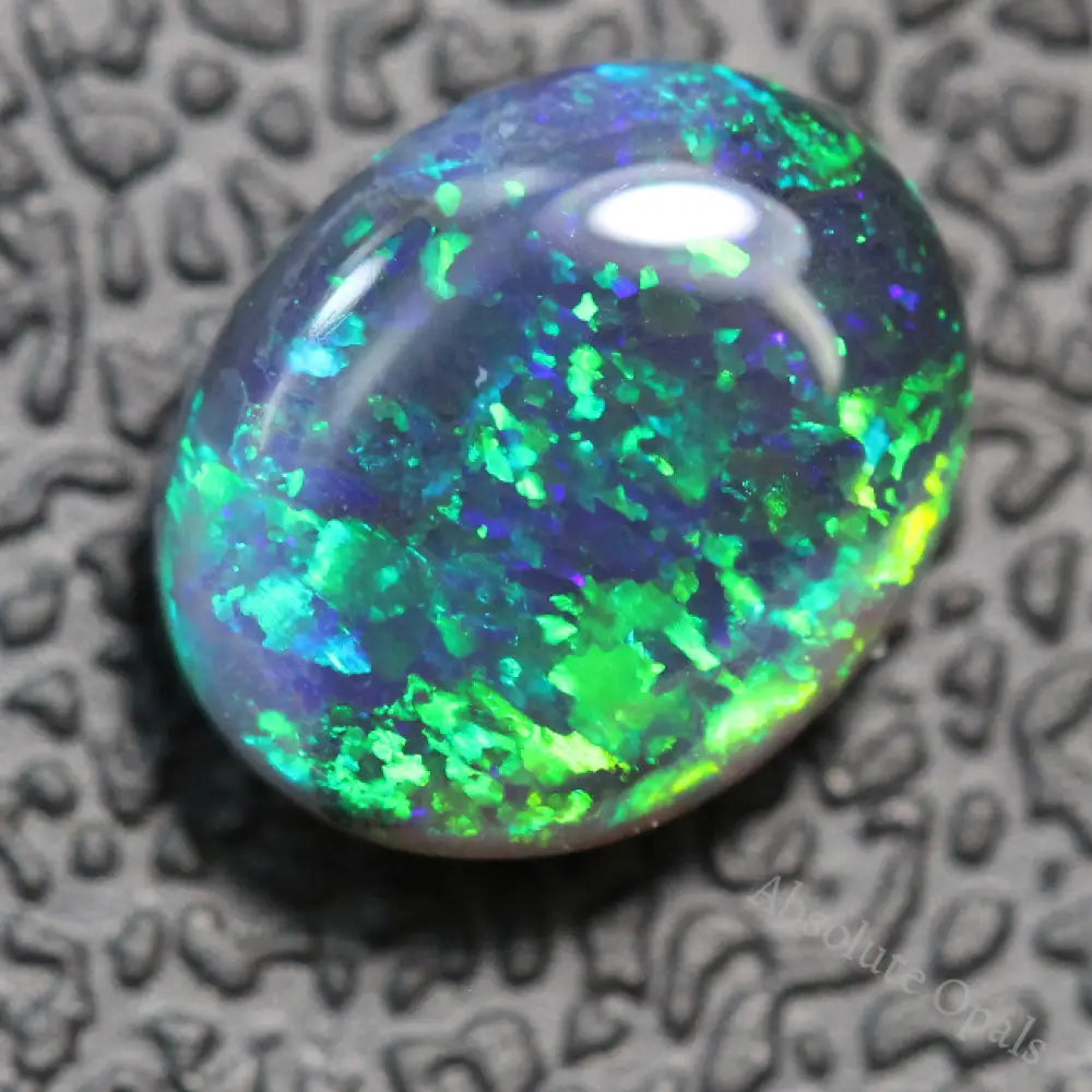 Black Opal Lightning Ridge Australian Solid Loose Stone Cabochon 1.40 Ct