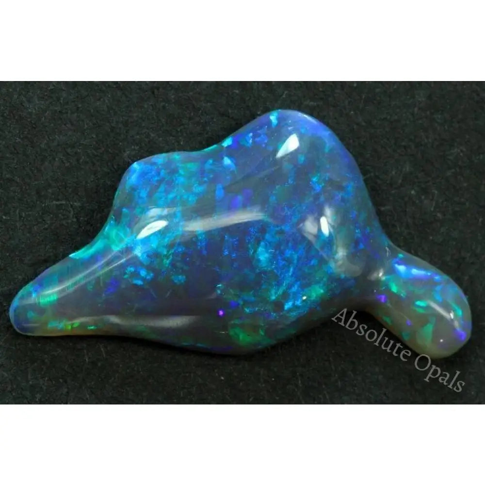 Black Opals Australian Lightning Ridge Solid Opal Carving 3.88 Cts + Vid Opal