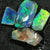 Black Opals Lightning Ridge Solid Rough Parcel Rub 4 Pcs 9.60 Cts Rough Opal