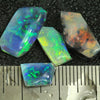 Black Opals Lightning Ridge Solid Rough Parcel Rub 4 Pcs 9.60 Cts Rough Opal