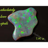 Lightning Ridge Crystal Opal Solid Carving For Designer Jewellery ( + Vid) 7.97 Ct